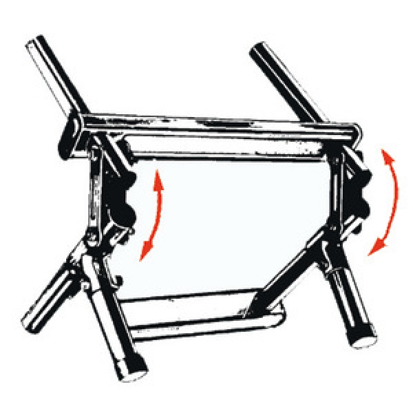 Klapp-Badeleiter AISI 316, 3-stufig, 630x260 mm - Zusatzbild 3
