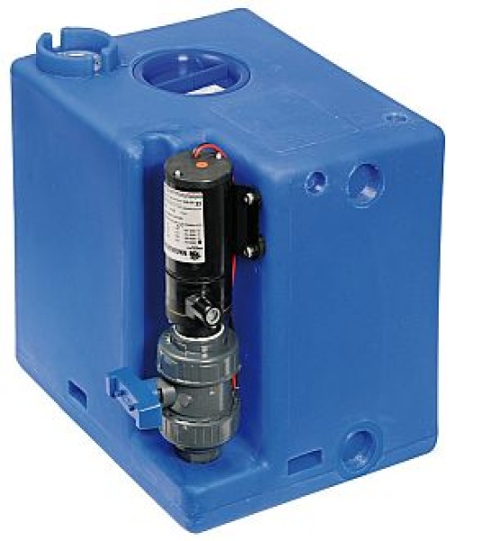 Schmutzwassertank m.Zerhacker 24 V 112 l