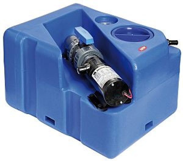 Schmutzwassertan m.Zerhacker horizontal 60 l 24 V
