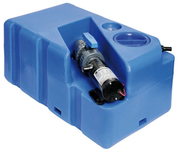 Schmutzwassertan m.Zerhacker horizontal 60 l 24 V