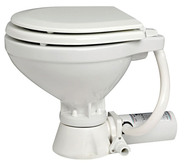 Elektr. Toilette kompakt Holz-Toilettenbrille 24V 7,5A
