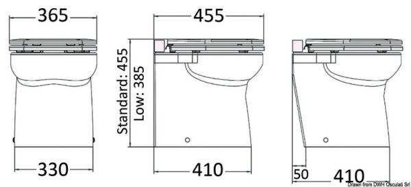 SILENT WC Elegant gerade 12 V - Zusatzbild 1