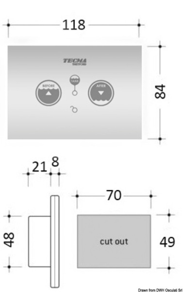 SFT Bedienpanel f. TECMA elektrische Bordtoiletten - Zusatzbild 1