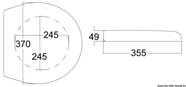 Toilettenbrille, Kunstoff f. TECMA Elegance WC - Zusatzbild 1