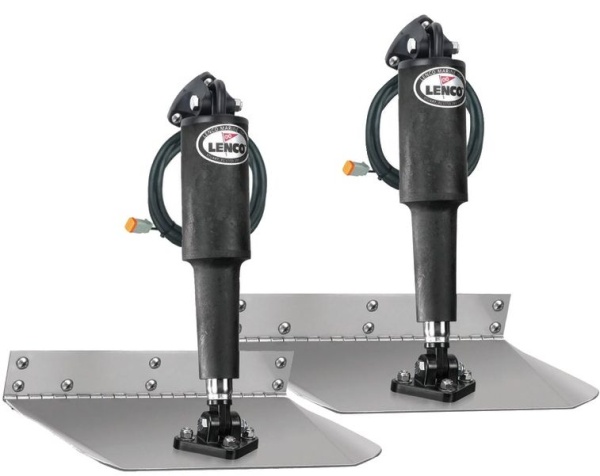 Lenco® Set Lagekorrektoren Standart Mount 229 x 610 mm Für Boote: 8 - 12m