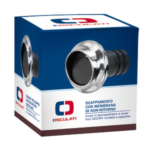 Auspuffausgang aus Technopolymer u.Edelstahl 50mm