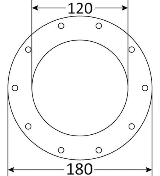 Inspektionsklappe für Dieseltanks Ø120mm