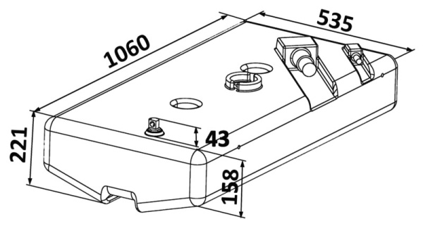 Treibstofftank Benzin  90 Liter - Zusatzbild 1