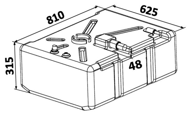 Treibstofftank Benzin 135 l - Zusatzbild 1