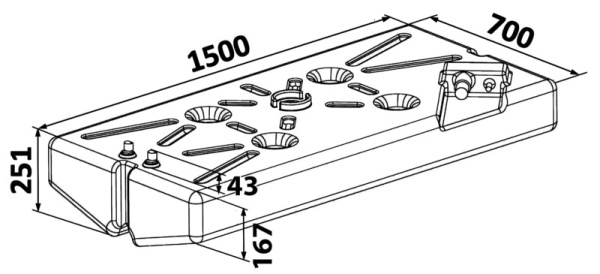 Treibstofftank Benzin 187 l - Zusatzbild 1