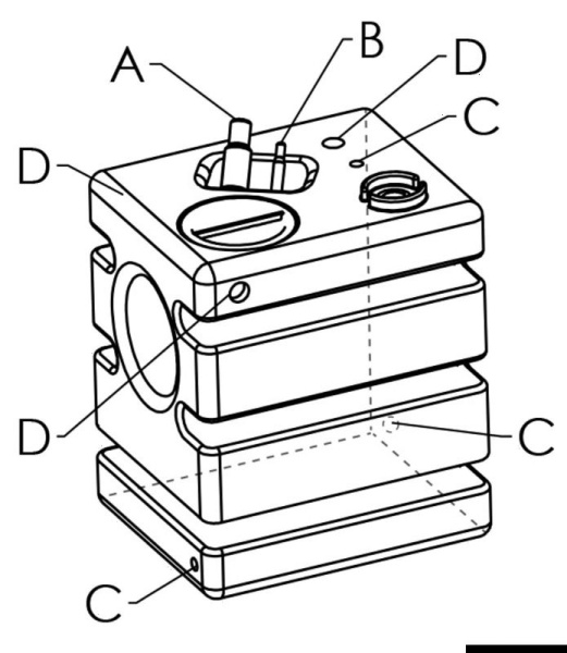 Vertikaler fester Frischwassertank, modular 170l