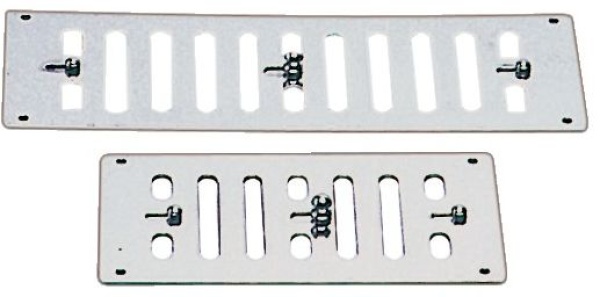Lüftungsgitter VA-Stahl, poliert 229x76mm