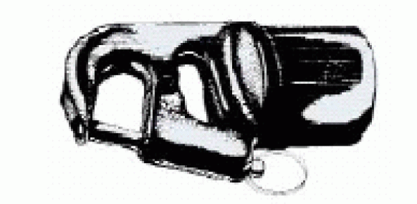 Spinnaker-Endbeschlag für Rohr-Ø 30 x 1,5 mm