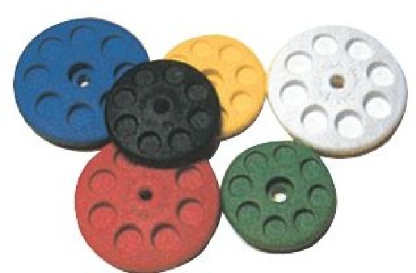 Runder Trapezgriff 65 mm gelb