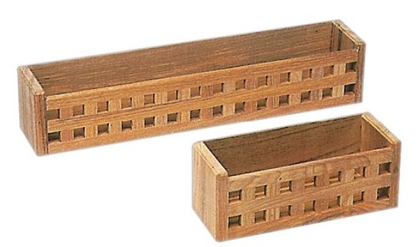 TeakKholz-Mehrzweckbehälter 250x100x100 mm