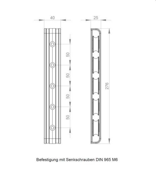UMLENKBL.-FÜNF. K-ROLLEN SCHWARZ