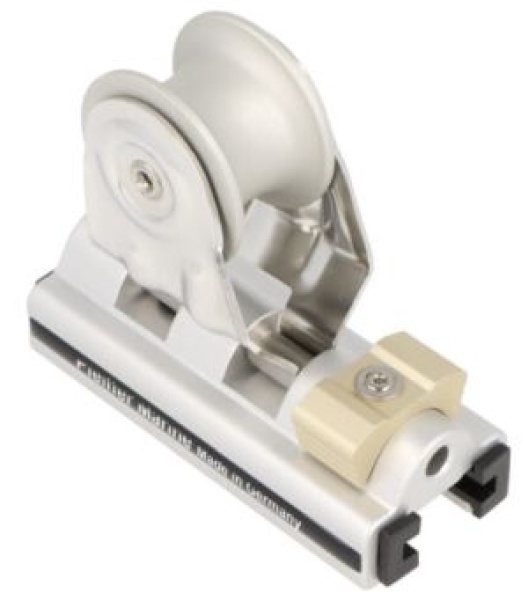 Genuaschlitten für Schot max. 14mm, arretierbar