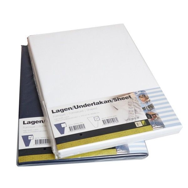 Vorschiff-Bettlaken 270 x 260 x 90 cm (Dreieck), weiß