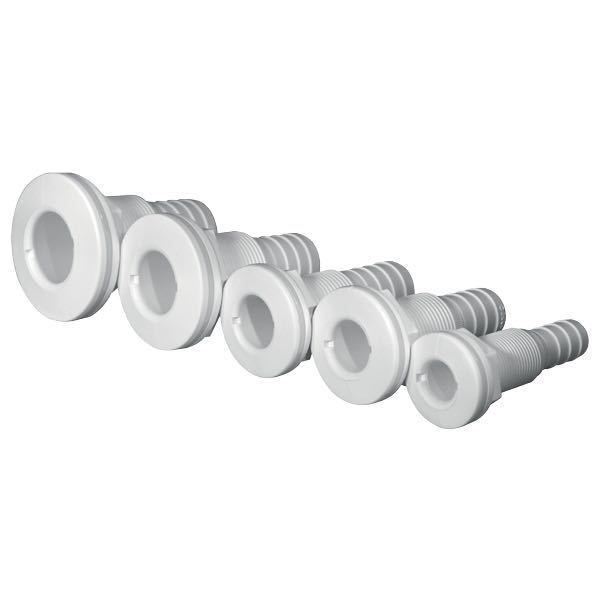 Trudesign Borddurchführung weiß mit Schlauchanschluss 1'' / 28mm