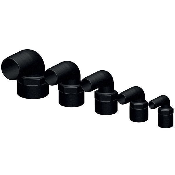 Trudesign Schlauchanschlussstutzen 90° mit Innengewinde 1 1/4'' / 32mm