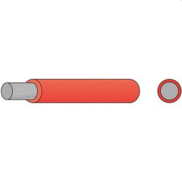 Einadriges Marine Kupferkabel Rot 6mm² 10M