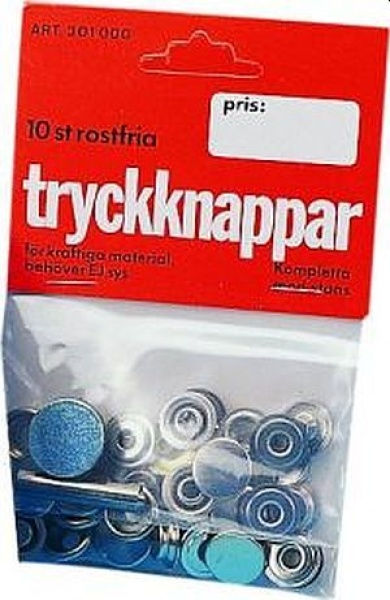 Druckknöpfe Ø15mm, Messing vernickelt