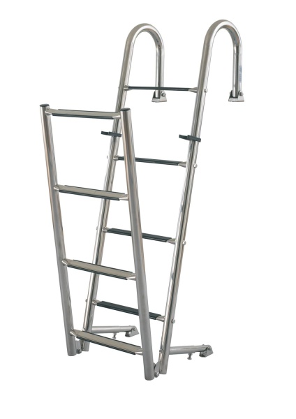 Badeleiter, ausklappbar, L=2034mm, L1=1200mm, L2=834mm,