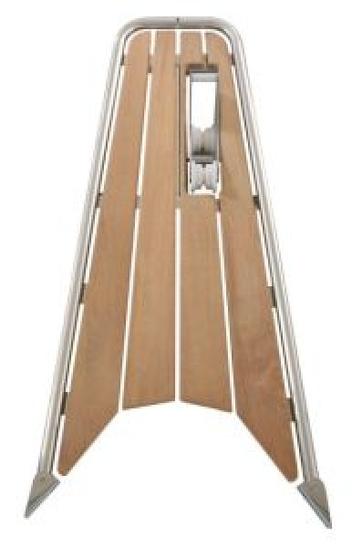 Bugplattform Classic Teak L=1170mm B=530mm +/-50mm, Roh