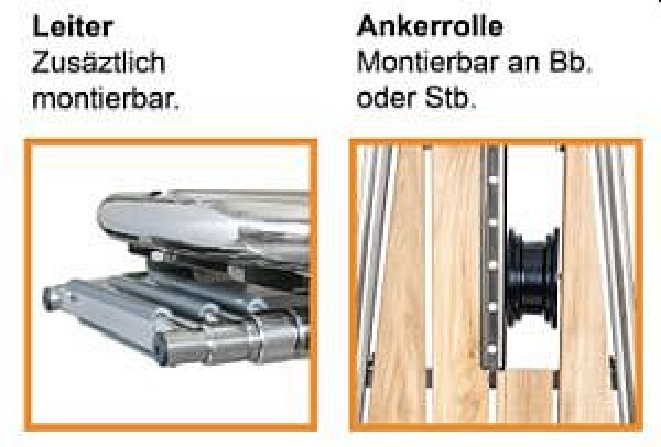Bugplattform Performance PB1400TE-S mit Ankerrolle