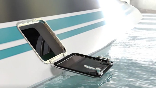 Rutgerson Multihull Fluchtluke rechteckig V3 mit Innen