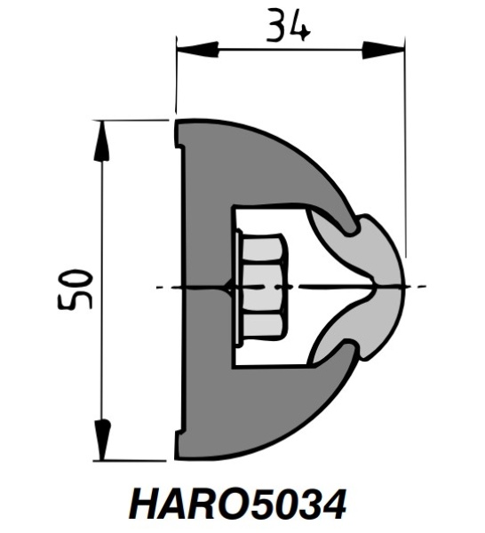 Vetus HARO-Scheuerleiste weiß, ohne Keder - Zusatzbild 1