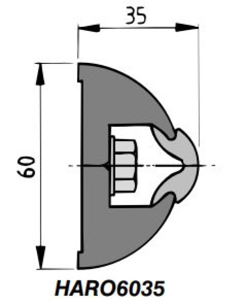 Vetus Scheuerleiste HARO weiß, ohne Keder - Zusatzbild 1