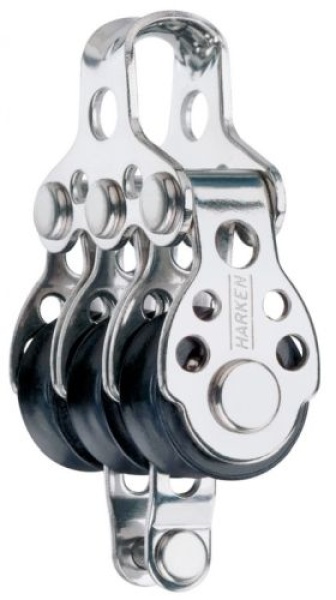 Harken 16mm Dreifachblock mit Hundsfott