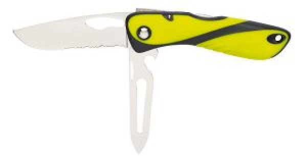 Messer Offshore Schäkelöffner Marlspieker, fluoreszierend/schwarz