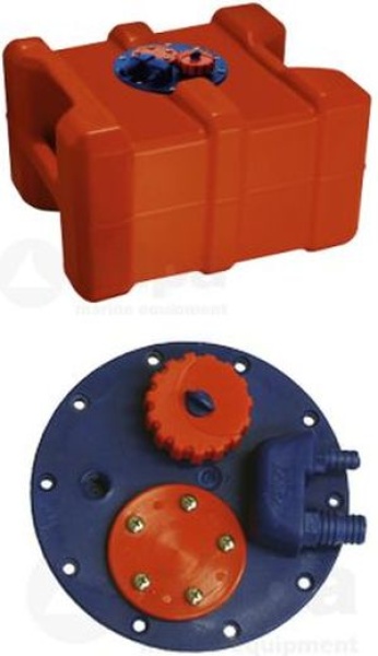 Allpa Kunststoff Aussenbordmotortank 40l, Mit Flanschplatte Und Griffen