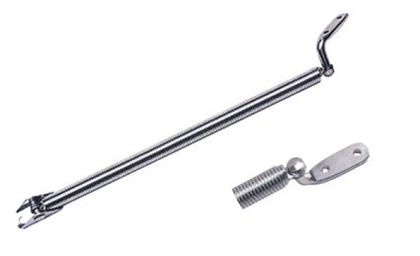 NIRO Lukenhalter mit Feder, Ø10,6mm, L=220mm