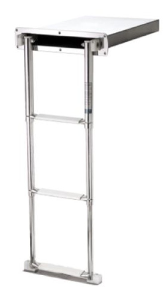 NIRO Telescopische Badeleiter in Kassette, 4-Stufen St