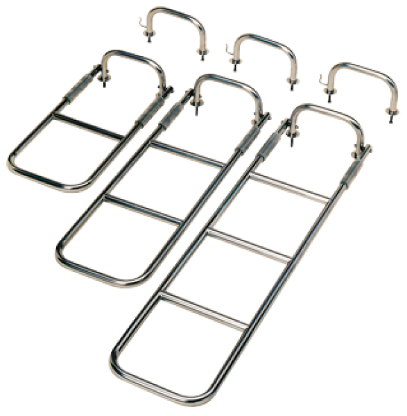 allpa NIRO Badeleiter 5 Stufen (4+1), 900x310 mm - Zusatzbild 1