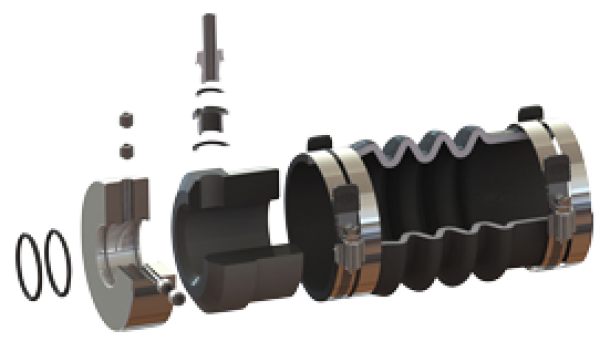 PSS Gleitringdichtung 35 mm – 2" – L 165 mm