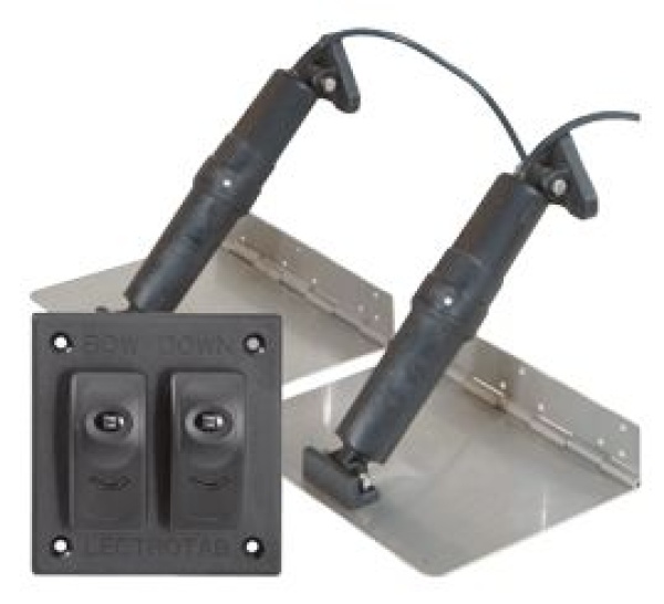 Allpa Elektrisches Trimmklappensystem, 9"X9", 12v (Boot 14'-18'/4-5,5m)