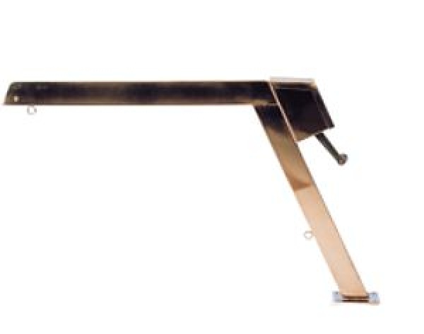 NIRO Davit mit Tau, Block und Winsch, feste Version, 120 x 200 mm