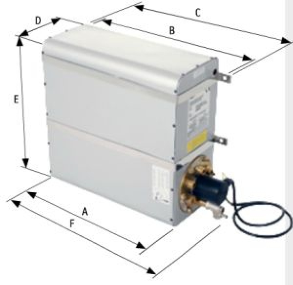 Aluminium Marine Warmwasserbereiter, 1200W  22l, Runde
