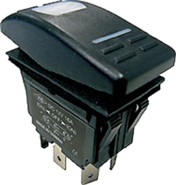 Kippschalter 24 V  ON- OFF - ON