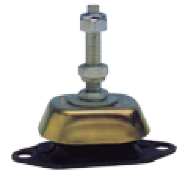 Elastische Motorlager Small, 40° Shore, Stift M12, Abm