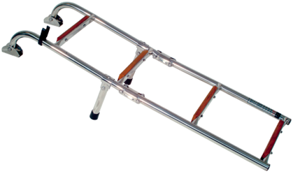 allpa NIRO Badeleiter 2+3, Teakholz-Stufen, 1085x254 mm - Zusatzbild 1