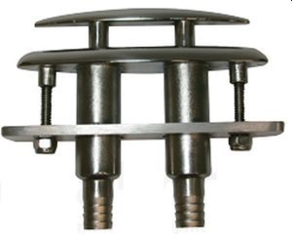 NIRO Versenkbare Klampe, (Komplett mit Kunststoff Adap