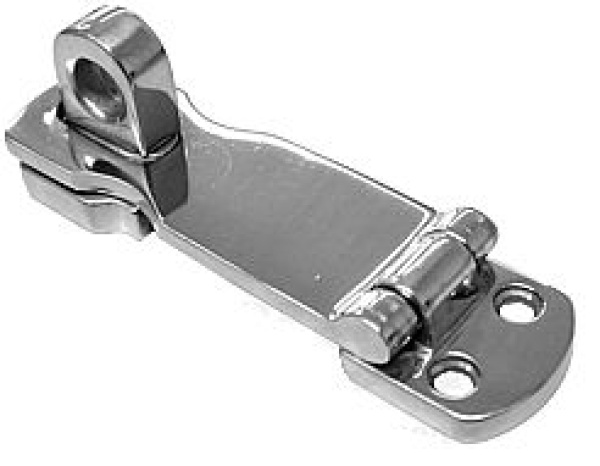 NIRO Scharnier für Hängeschloß, A=90mm, B=25mm, C=9mm