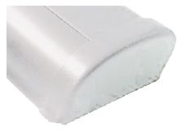 Kunststoff Endkappe, weiss