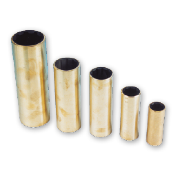 Neopren Welle Messing Gehäuse Ø50mm L=203,20mm (8")