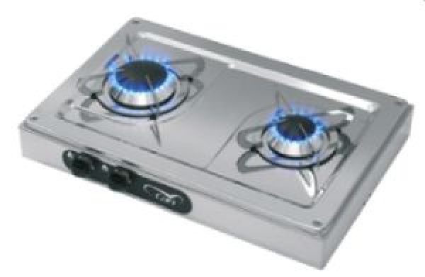Gaskocher Aufbau, burner: 1x kleinen  1x mittleren
